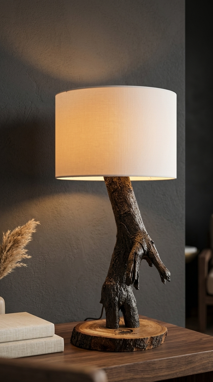 Driftwood Root Table Lamp