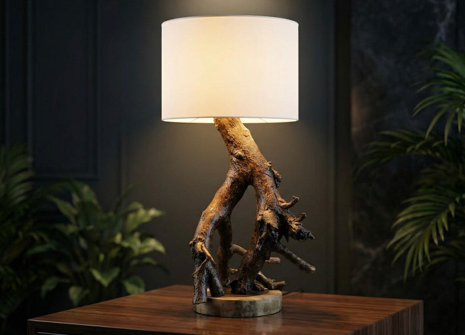 Driftwood Root Table Lamp