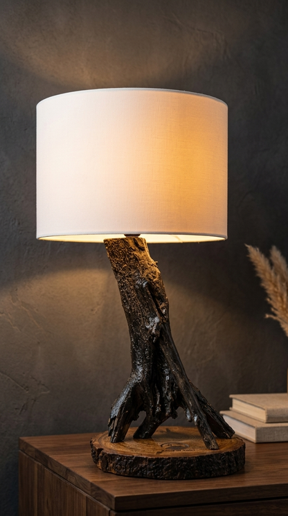 Driftwood Root Table Lamp