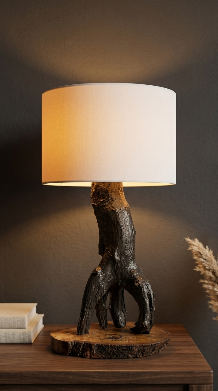Driftwood Root Table Lamp