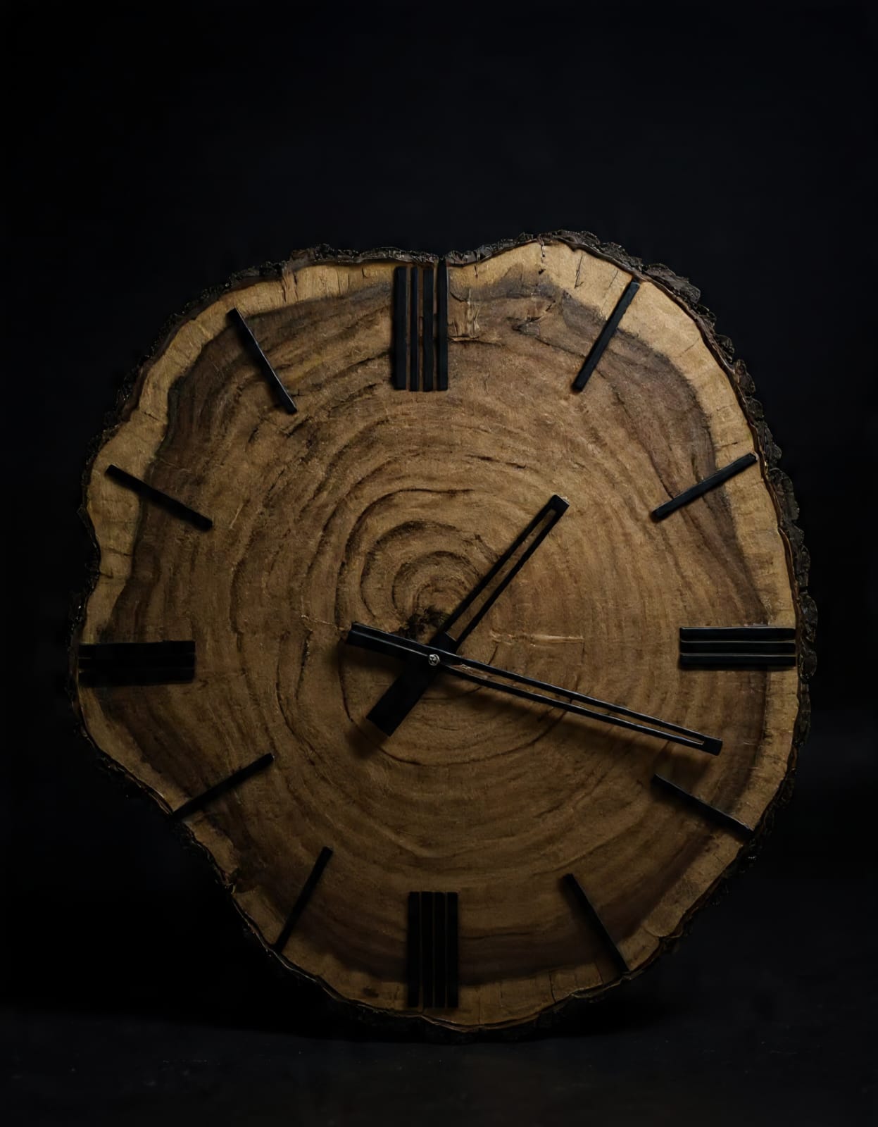 Natural Wood Slice Wall Clock