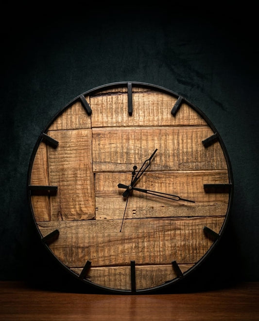StrataCraft Timber Wall Clock