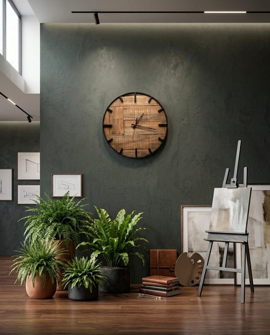 StrataCraft Timber Wall Clock